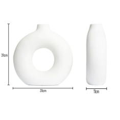 BHS Holey Ceramic Vase - White BHS Holey Ceramic Vase - White
