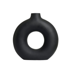 BHS Holey Ceramic Vase - Black BHS Holey Ceramic Vase - Black