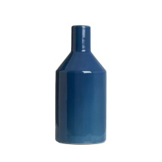 BHS Bottle Ceramic Vase - Blue BHS Bottle Ceramic Vase - Blue