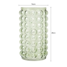 BHS Medium Bobble Glass Vase - Green BHS Medium Bobble Glass Vase - Green