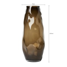 BHS Ombre Smoked Glass Vase - Smoke BHS Ombre Smoked Glass Vase - Smoke