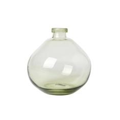 BHS Recycled Round Glass Vase - Green BHS Recycled Round Glass Vase - Green