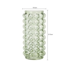 BHS Small Bobble Glass Vase - Green BHS Small Bobble Glass Vase - Green