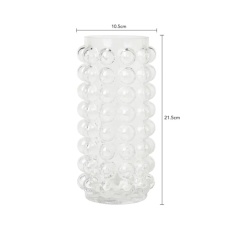 BHS Small Bobble Glass Vase - Clear BHS Small Bobble Glass Vase - Clear