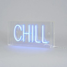 BHS Glow LED Chill Neon Light Box - Blue BHS Glow LED Chill Neon Light Box - Blue