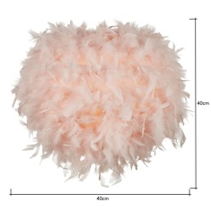 BHS Feather Easy Fit Light Shade 40cm - Pink