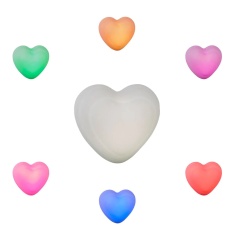 BHS Glow Heart Colour Changing Night Light - Multi