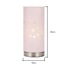 BHS Glow Hearts Table Lamp - Pink