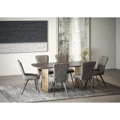Juno Dining Chair - Velvet Grey