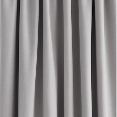 Laura Ashley Stephanie Blackout Pleated Curtains - Steel