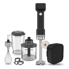 KitchenAid 5KHBRV75BM Go Cordless Hand Blender with Accessories & Battery KitchenAid 5KHBRV75BM Go Cordless Hand Blender with Accessories & Battery