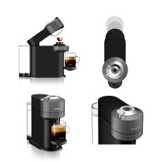 Nespresso 11720 Vertuo Next Pod Coffee Machine with Aeroccino - Matte Black