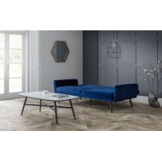 Julian Bowen Afina Sofa Bed - Blue Velvet