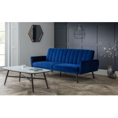 Julian Bowen Afina Sofa Bed - Blue Velvet Julian Bowen Afina Sofa Bed - Blue Velvet