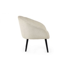 Julian Bowen Amari Boucle Accent Chair - Ivory