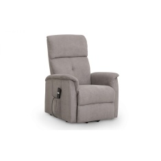 Julian Bowen Ava Rise & Recline Chair - Taupe Fabric