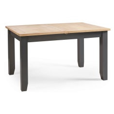 Julian Bowen Bordeaux Extending Dining Table - Dark Grey