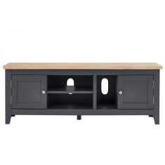 Julian Bowen Bordeaux TV Unit - Dark Grey