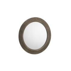 Julian Bowen Cadence Large Round Pewter Wall Mirror Julian Bowen Cadence Large Round Pewter Wall Mirror