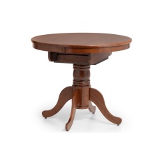 Julian Bowen Canterbury Round To Oval Extending Table - Mahogany Julian Bowen Canterbury Round To Oval Extending Table - Mahogany