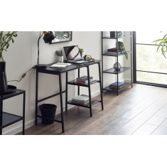 Julian Bowen Chicago Desk - Smoked Glass Julian Bowen Chicago Desk - Smoked Glass