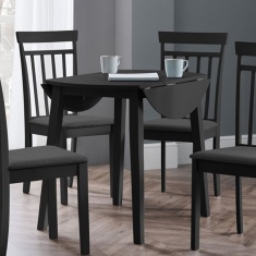 Julian Bowen Coast Dropleaf Table - Black Julian Bowen Coast Dropleaf Table - Black