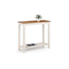 Julian Bowen Coxmoor Console Table 90cm - Ivory & Oak Julian Bowen Coxmoor Console Table 90cm - Ivory & Oak