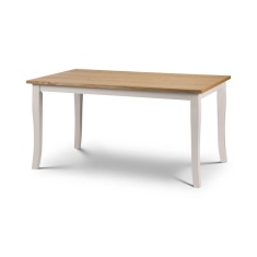 Julian Bowen Davenport Dining Table - Oak/White Julian Bowen Davenport Dining Table - Oak/White