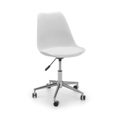 Julian Bowen Erika Office Chair - White/Chrome Julian Bowen Erika Office Chair - White/Chrome