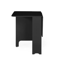 Julian Bowen Gatan Small Gateleg Table With 2 Chairs - Black Julian Bowen Gatan Small Gateleg Table With 2 Chairs - Black