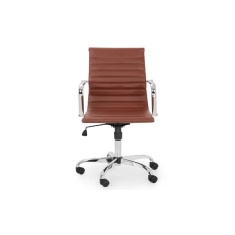 Julian Bowen Gio Office Chair - Brown & Chrome Julian Bowen Gio Office Chair - Brown & Chrome