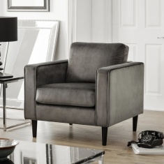 Julian Bowen Hayward Velvet Armchair Julian Bowen Hayward Velvet Armchair