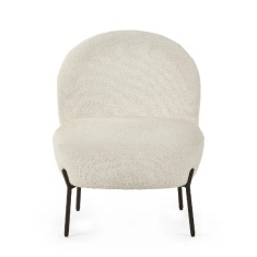 Julian Bowen Lulu Boucle Accent Chair - Ivory Julian Bowen Lulu Boucle Accent Chair - Ivory