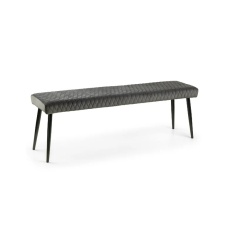 Julian Bowen Luxe Low Bench - Grey Julian Bowen Luxe Low Bench - Grey