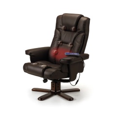 Julian Bowen Malmo Massage Recliner & Stool - Brown Julian Bowen Malmo Massage Recliner & Stool - Brown