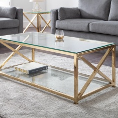 Julian Bowen Miami Coffee Table - Gold Julian Bowen Miami Coffee Table - Gold