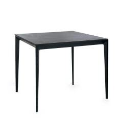 Julian Bowen Miami Square Stone Top Dining Table - Slate Grey Julian Bowen Miami Square Stone Top Dining Table - Slate Grey