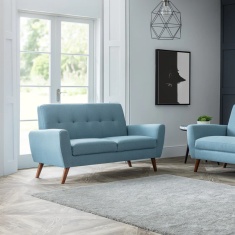 Julian Bowen Monza 2 Seater Compact Retro Sofa Julian Bowen Monza 2 Seater Compact Retro Sofa