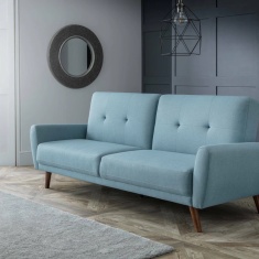 Julian Bowen Monza Fabric Sofa Bed - Blue Julian Bowen Monza Fabric Sofa Bed - Blue