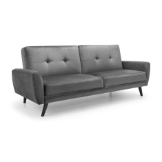Julian Bowen Monza Sofa Bed - Dark Grey Velvet Julian Bowen Monza Sofa Bed - Dark Grey Velvet