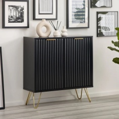 Julian Bowen Murano Compact Sideboard - Matt Black Julian Bowen Murano Compact Sideboard - Matt Black
