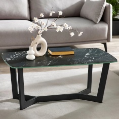 Julian Bowen Olympus Coffee Table - Black Marble Julian Bowen Olympus Coffee Table - Black Marble