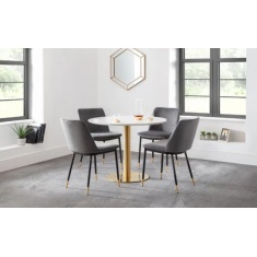 Julian Bowen Palermo Round Pedestal Table Julian Bowen Palermo Round Pedestal Table