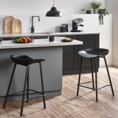 Julian Bowen Renzo Bar Stool - Black Julian Bowen Renzo Bar Stool - Black