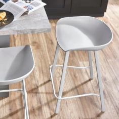 Julian Bowen Renzo Bar Stool - Grey Julian Bowen Renzo Bar Stool - Grey