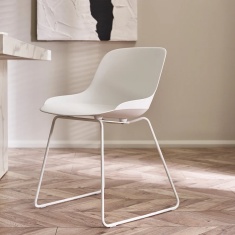 Julian Bowen Rocco Chair - White Julian Bowen Rocco Chair - White
