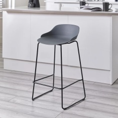 Julian Bowen Rocco Stool - Dark Grey Julian Bowen Rocco Stool - Dark Grey
