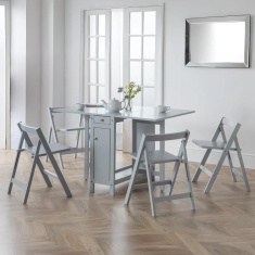 Julian Bowen Savoy Dining Set - Light Grey Julian Bowen Savoy Dining Set - Light Grey