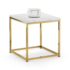 Julian Bowen Scala Square Lamp Table - Gold Julian Bowen Scala Square Lamp Table - Gold