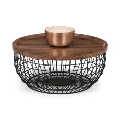 Julian Bowen Smithson Round Storage Coffee Table Julian Bowen Smithson Round Storage Coffee Table